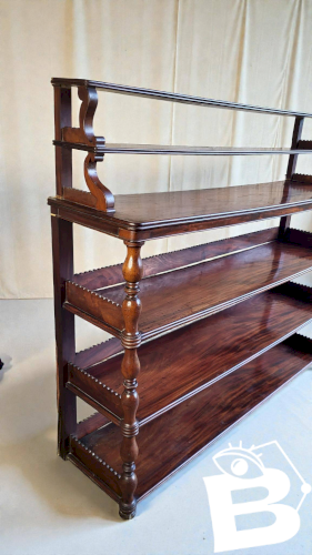 Console / Etagère dapplique en acajou