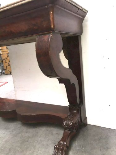 Console Louis Philipe en acajou /Console pied griffe / Desserte/ Miroir / Table