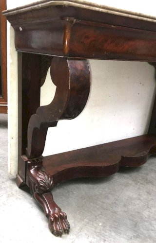 Console Louis Philipe en acajou /Console pied griffe / Desserte/ Miroir / Table