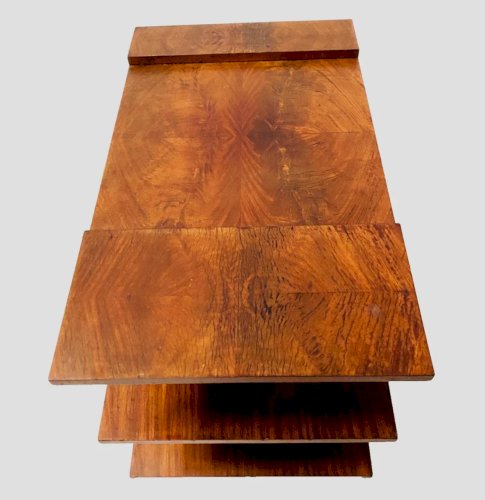 Console table basse Art Déco en bois de placage d'acajou XX siècle