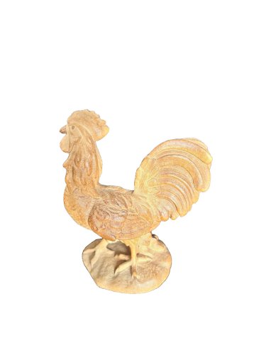 coq bois sculpté artisanat vintage sculpture art populaire