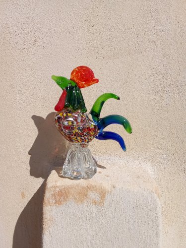 Coq en verre de Murano 