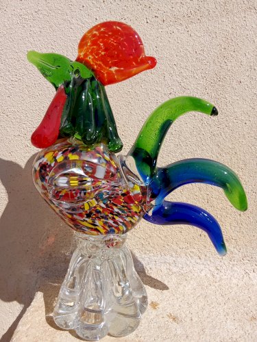 Coq en verre de Murano 
