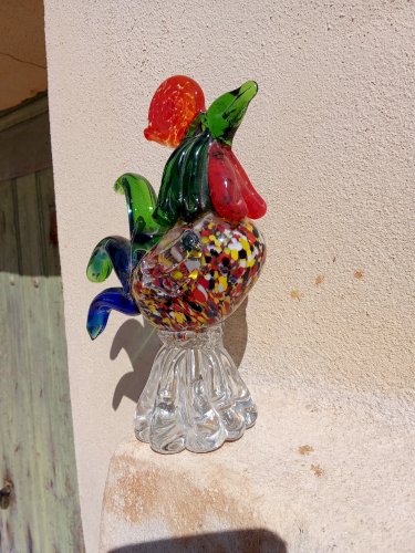 Coq en verre de Murano 