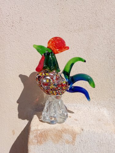 Coq en verre de Murano 