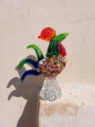 Coq en verre de Murano 