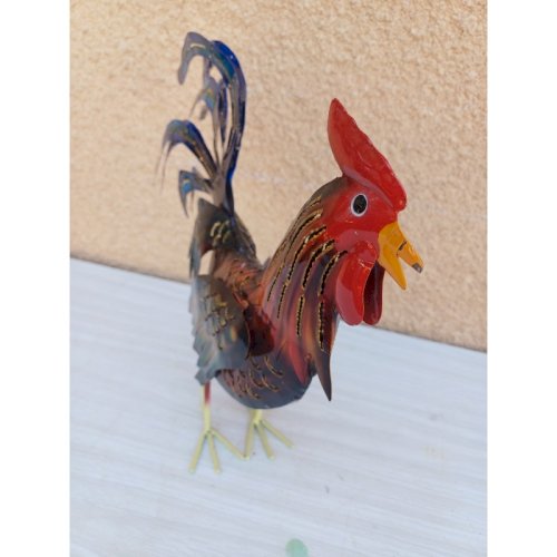 Coq Métal Colorié