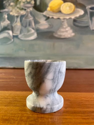 Coquetier en marbre vintage