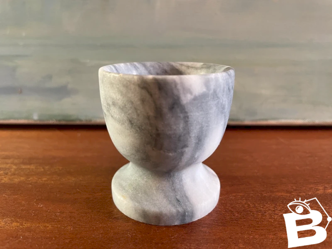 Coquetier en marbre vintage