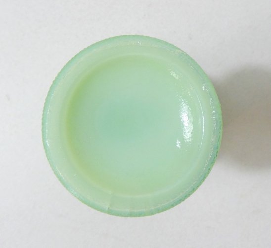 coquetier oiseau en opaline de foire Vintage