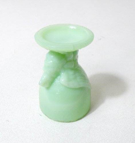 coquetier oiseau en opaline de foire Vintage