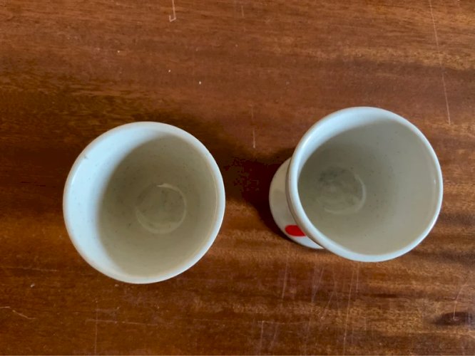 Coquetiers grès made in Korea vintage