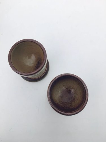 Coquetiers grès vintage