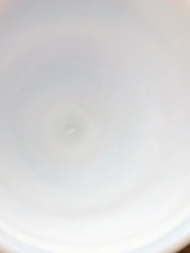 Coquetiers rétro vintage Arcopal motifs fleurs bleues