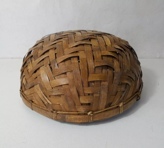 corbeille en rotin panier cueillette herboriste vintage