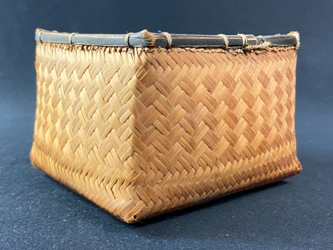 Corbeille panier en bambou tressé Ikebana Japon