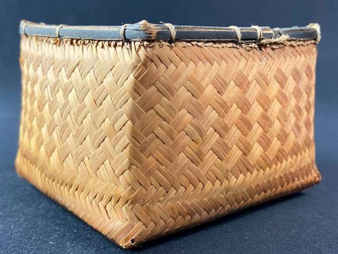 Corbeille panier en bambou tressé Ikebana Japon