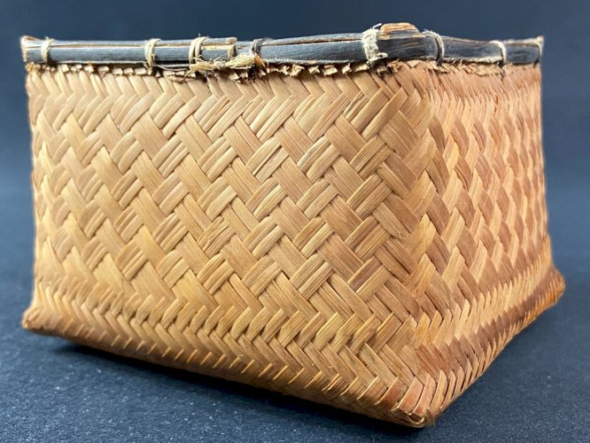 Corbeille panier en bambou tressé Ikebana Japon