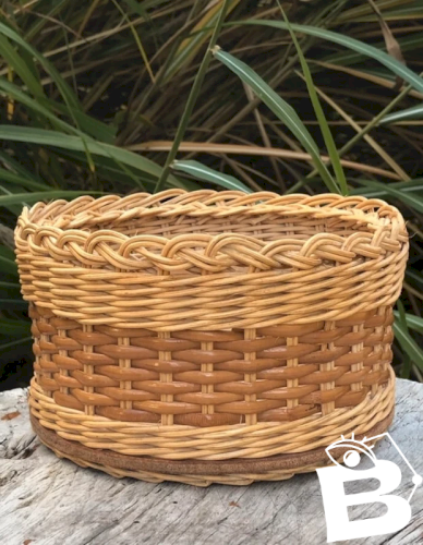 Corbeille/panier  rétro vintage en osier