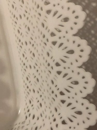 Corbeilles roses et blanches style dentelle