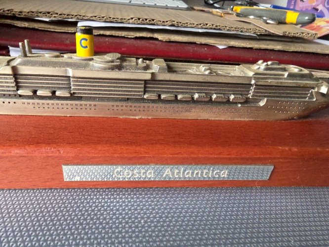 Costa Atlantica - Miniature / Maquette Bateau / Paquebot de Croisière en métal