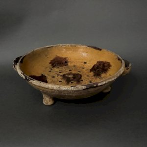 19th century glazed earthenware cheese mold M3939