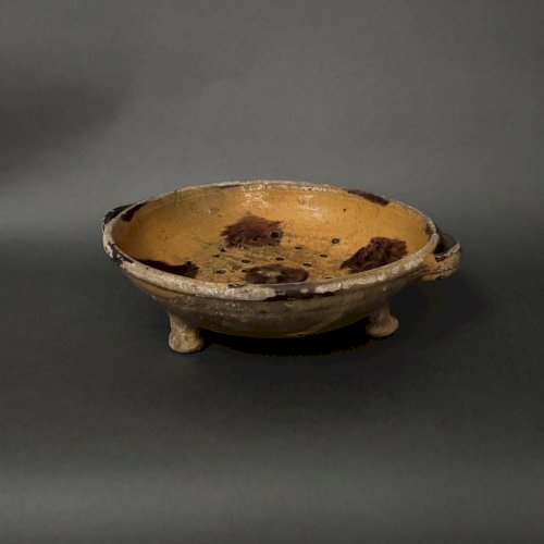 Coupe à faisselle en terre cuite vernissée XIXe M3939