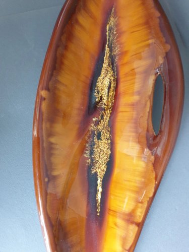 Coupe à fruits / centre de table ancien  en céramique signé Vallauris