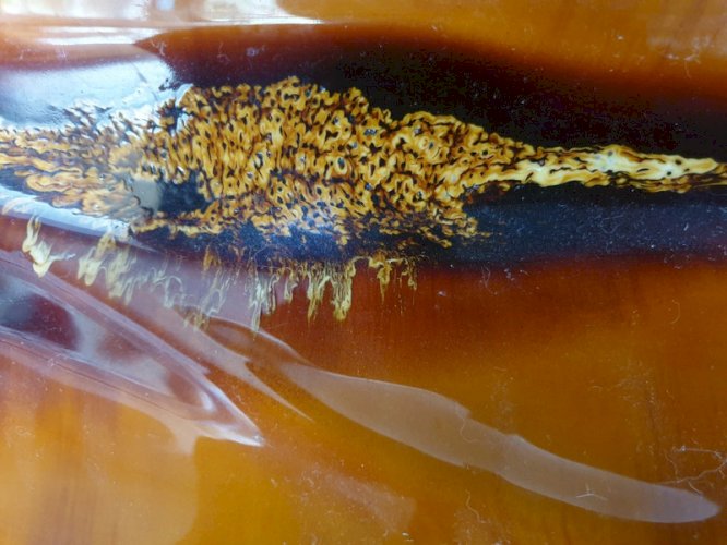 Coupe à fruits / centre de table ancien  en céramique signé Vallauris