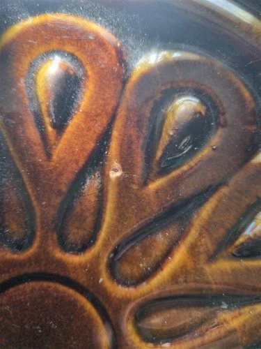 Coupe à fruits en barbotine