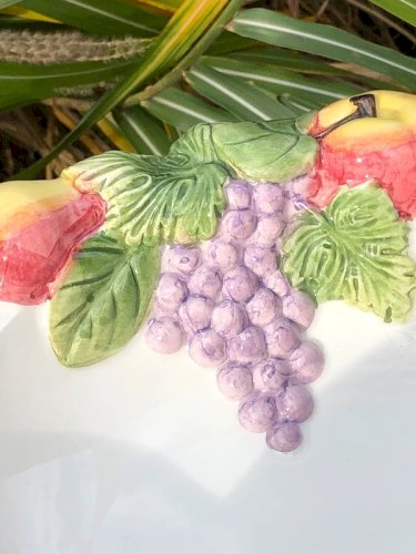 Coupe à fruits en céramique/Barbotine