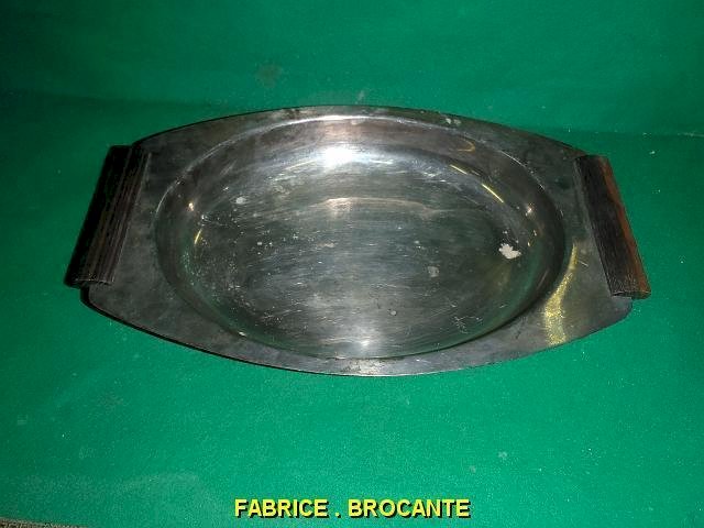 COUPE A PAIN ART DECO EN METAL ARGENTE 1930