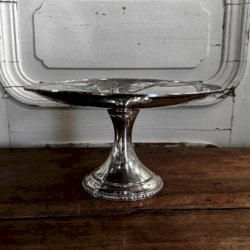 Coupe Art Nouveau sur pied douche décor de papillons par RameLPa M3672