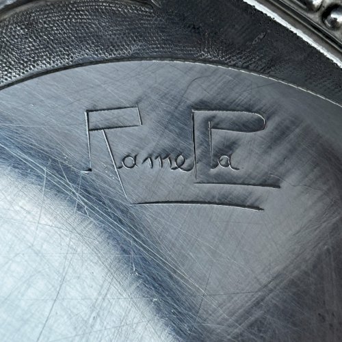 Coupe Art Nouveau sur pied douche décor de papillons par RameLPa M3672