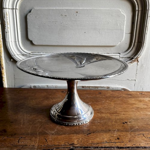 Coupe Art Nouveau sur pied douche décor de papillons par RameLPa M3672