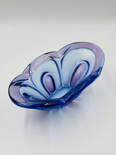 Coupe dart en verre de Bohême Chribska
