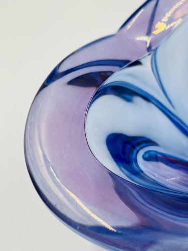 Coupe dart en verre de Bohême Chribska