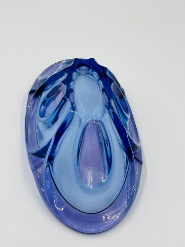 Coupe dart en verre de Bohême Chribska