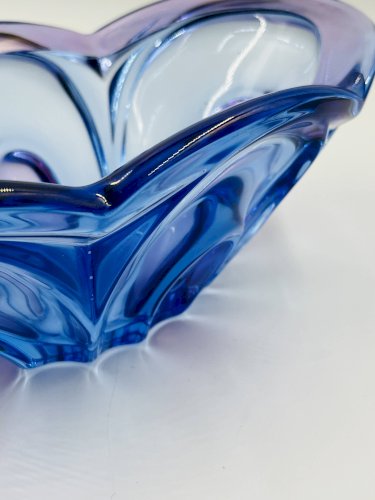 Coupe dart en verre de Bohême Chribska