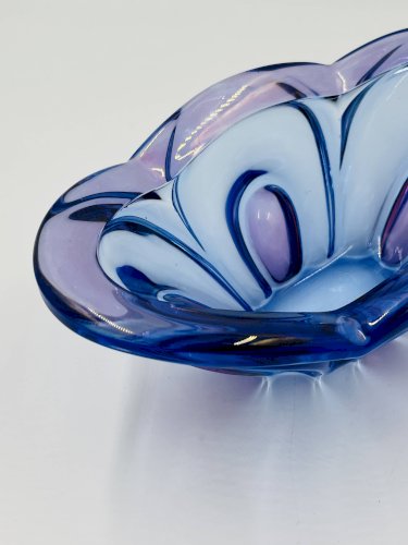 Coupe dart en verre de Bohême Chribska
