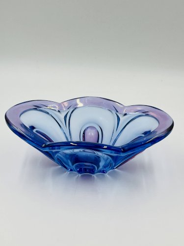 Coupe dart en verre de Bohême Chribska