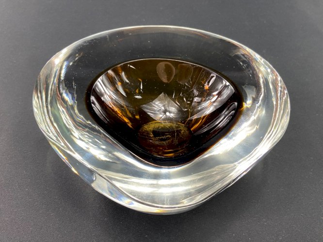 Coupe  design 1965-1975 en verre Antonio da Ros pour Cenedese Murano Venise