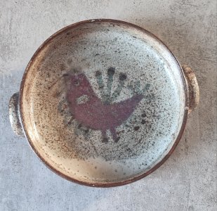 Coupe en céramique Gustave Reynaud atelier Le Mûrier Vallauris