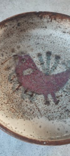 Coupe en céramique Gustave Reynaud atelier Le Mûrier Vallauris