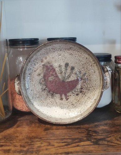 Coupe en céramique Gustave Reynaud atelier Le Mûrier Vallauris