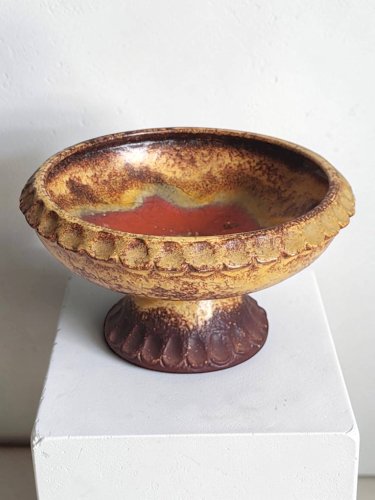 Coupe en céramique Ouest allemande 1970s