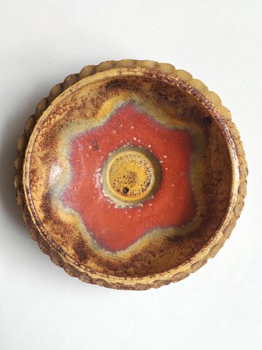 Coupe en céramique Ouest allemande 1970s