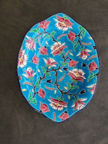 COUPE EN LONGWY FAIENCE FORME 3338 DECOR 5686