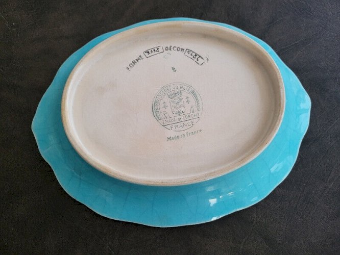 COUPE EN LONGWY FAIENCE FORME 3338 DECOR 5686