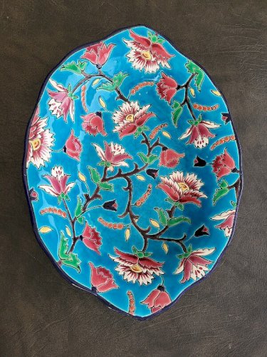 COUPE EN LONGWY FAIENCE FORME 3338 DECOR 5686